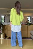 Made in Italy Conrad Body Skim Knit Jumper Chartreuse 